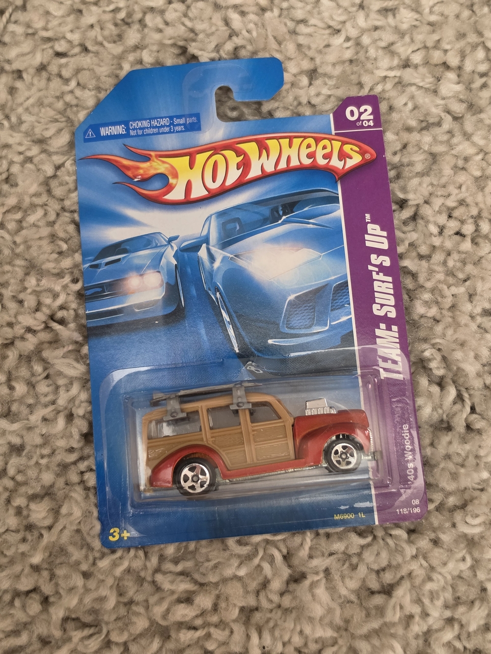 1940 Ford Woddie. Surf's Up. Hot Wheels.